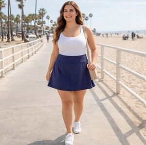 Heat Athletic Golf Tennis Skort Pickleball Skirt Built-In Shorts Womens 18W